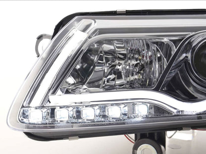 Audi A6 (C6 4F) Chrome LED Headlights with Daytime Running Lights (2004-2008)