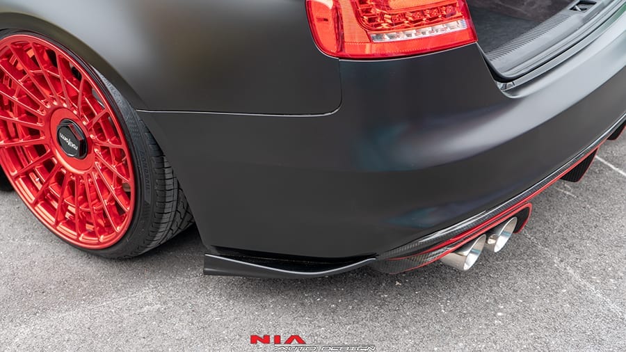 audi a4 rear spat lip body kit splitter ground effects audi a4 b8.5 rear lip