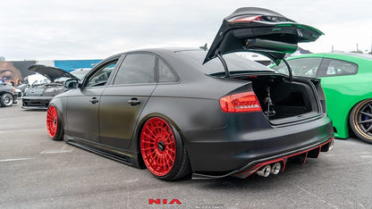 audi a4 rear spat lip body kit splitter ground effects audi a4 b8.5 rear lip