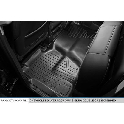 SMARTLINER Floor Liners for Double Cab 2019 Chevy Silverado 1500 LD (Bucket)
