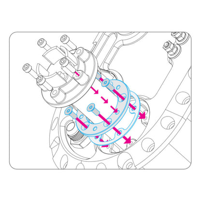 Nuke Performance Fuel level sender - Pattern adapter plate 150-10-117