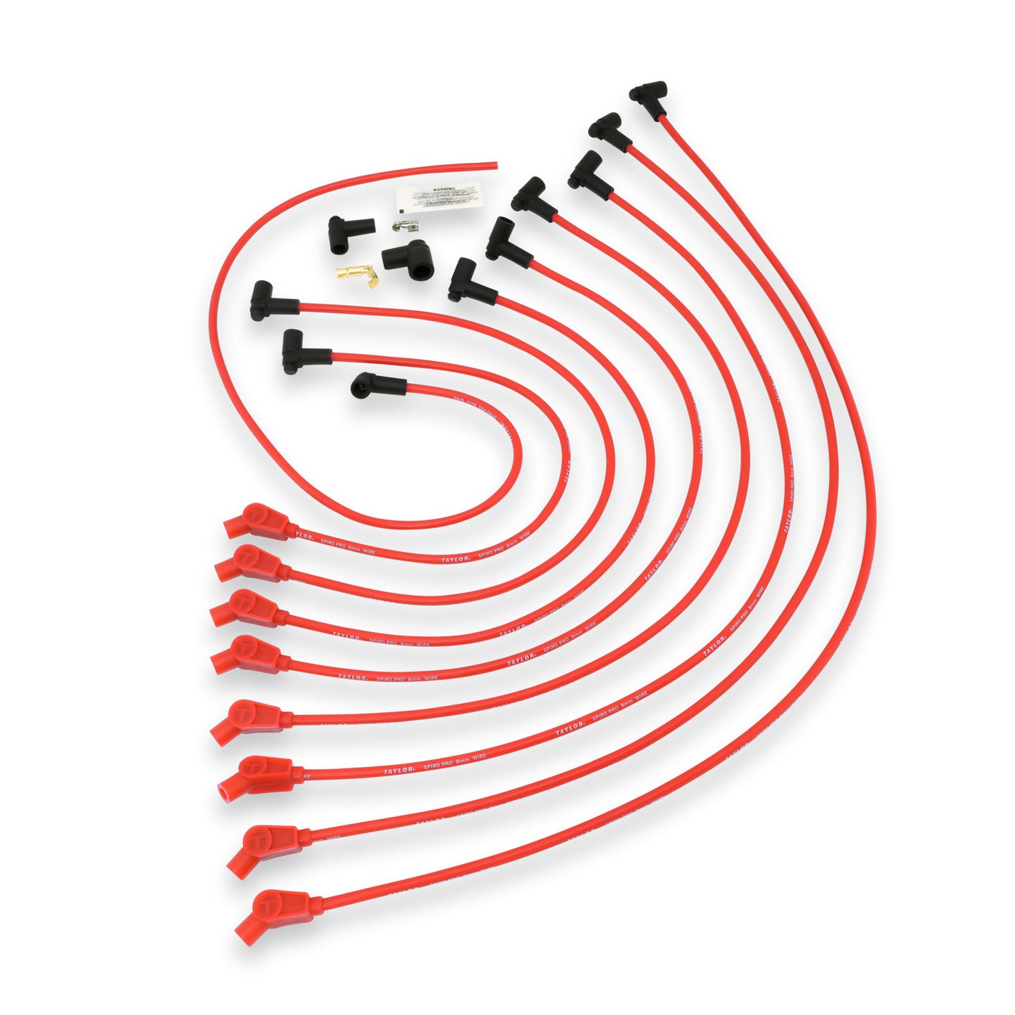 Taylor Cable 8mm race fit Spiro-Pro red 76231
