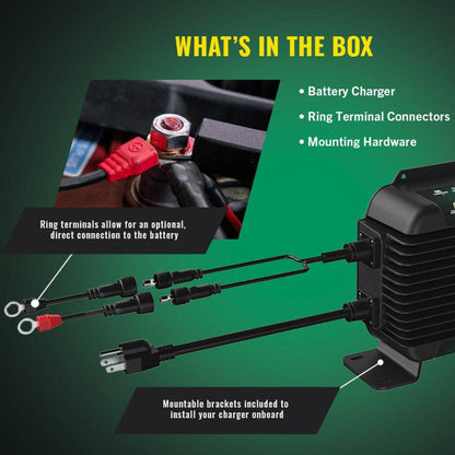 PowerPlus 36V 18 AMP Single Output On-Board Battery Charger and Maintainer