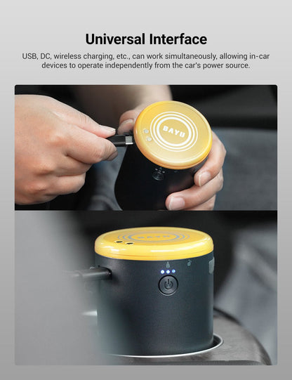 BAYU 6-in-1 Portable Car Emergency Kit | Pressure Washer + Vacuum + Jump Starter + More