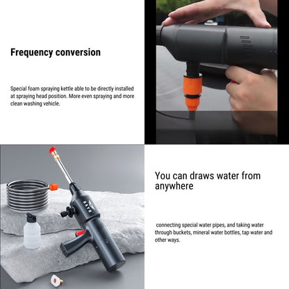 BAYU Portable Pressure Washer | 130W 200PSI | 40-Min Runtime | Complete Kit