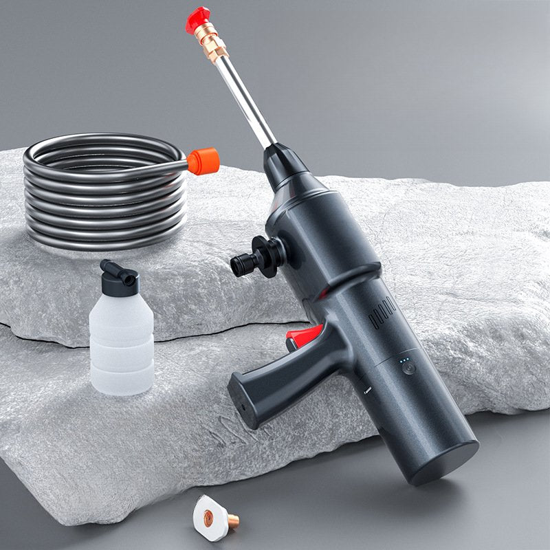 BAYU Portable Pressure Washer | 130W 200PSI | 40-Min Runtime | Complete Kit