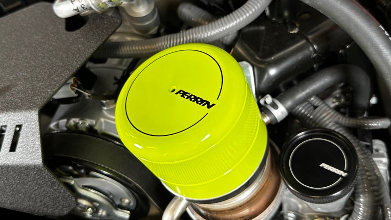 Perrin [15-25 WRX, 13-25 BRZ, 22-25 GR86] Oil Filter Cover Neon Yellow | PSP-ENG-716NY