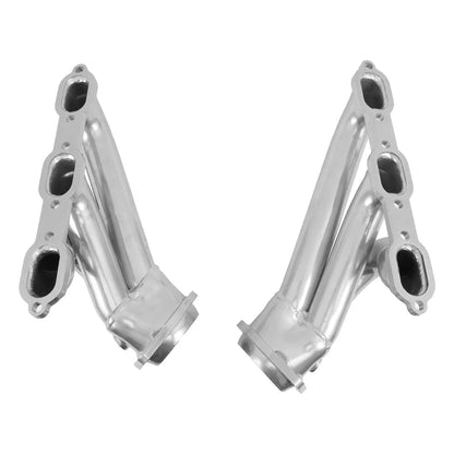 Dodge Challenger Charger 300 V6 3.5 1-3/4 Shorty Headers - Polished Silver Ceramic 06-10