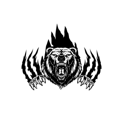 Bear Claw Scratches Hood Graphic