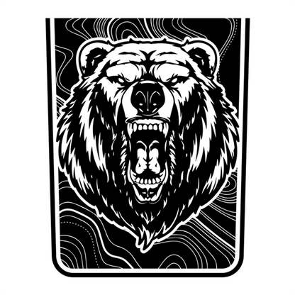 Black Bear Topography Hood Graphic