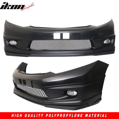 2012-2015Â Honda Civic 9th Gen FB6 Front Bumper Lip Conversion Foglight