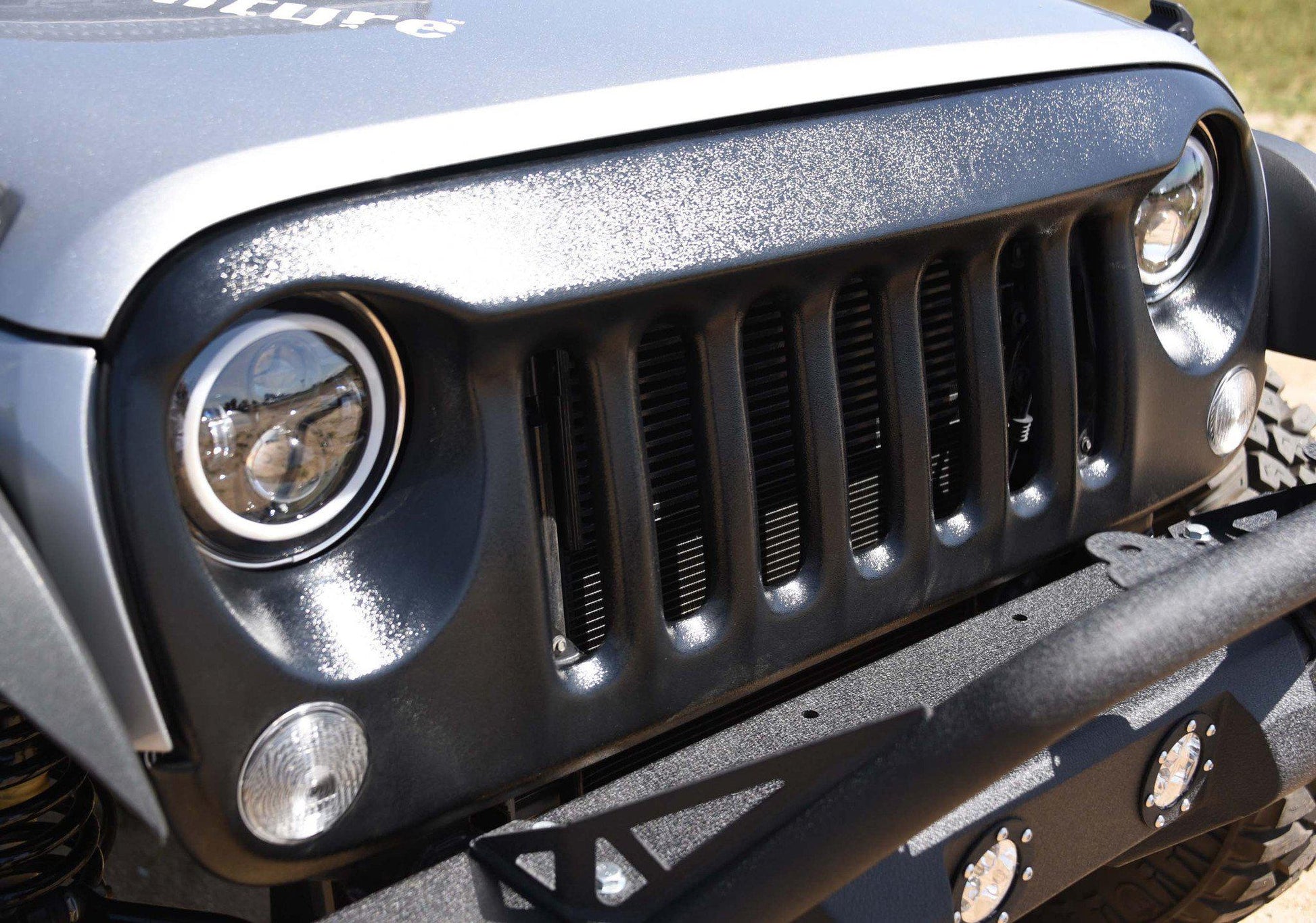 Black Textured Grille (GRABB07-01)-DV8 Offroad