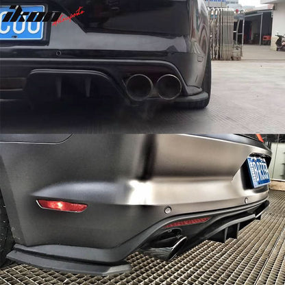 Fits 15-17 Mustang Premium Rear Bumper & R Spec 3 Pc Rear Diffuser