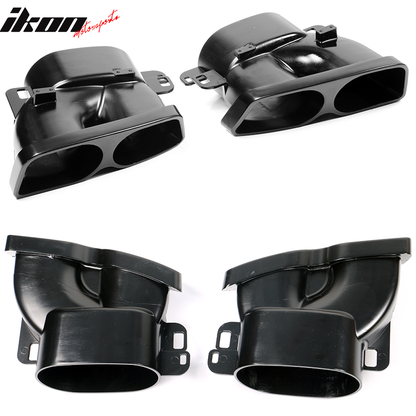 2015-2021 Benz C W205C63 C63S AMG B Style Rear Diffuser + Exhaust Tips