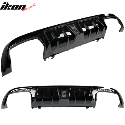 2015-2021 Benz C W205C63 C63S AMG B Style Rear Diffuser + Exhaust Tips