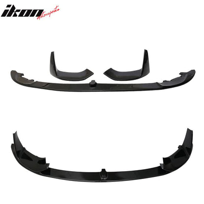 2015-2020 BMW F80 M3 F82 M4 P Style Black Front Bumper Lip 3PC PP