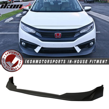 2016-2018 Honda Civic 2dr Sedan JS Racing Front Bumper Lip Spoiler PU