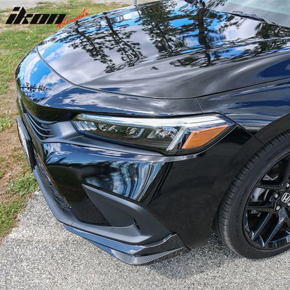 2022-2024 Honda Civic 11th HPD Style 2PC Front Splitters Painted PP