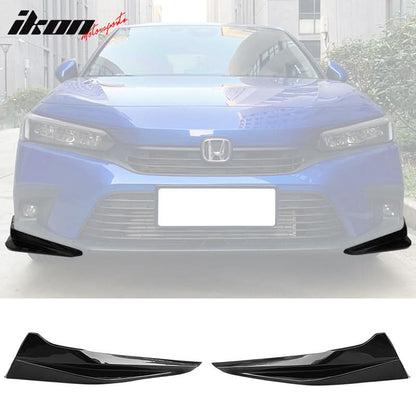 2022-2024 Honda Civic 11th HPD Style 2PC Front Splitters Painted PP