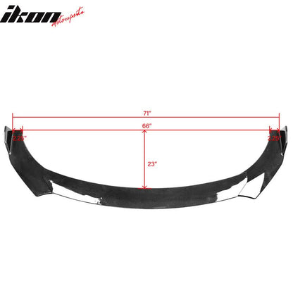 Universal 62"-66" A Style Front Bumper Lip ABS 3PC
