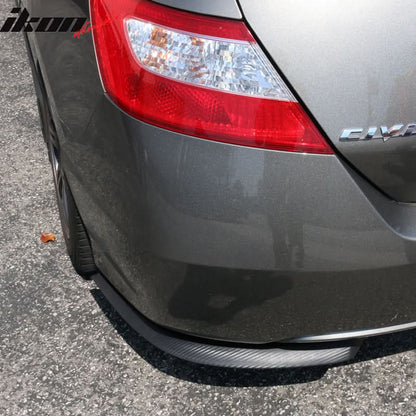 Universal 27x9" Carbon Fiber Print Front Rear Bumper Lip Splitter 2PCS