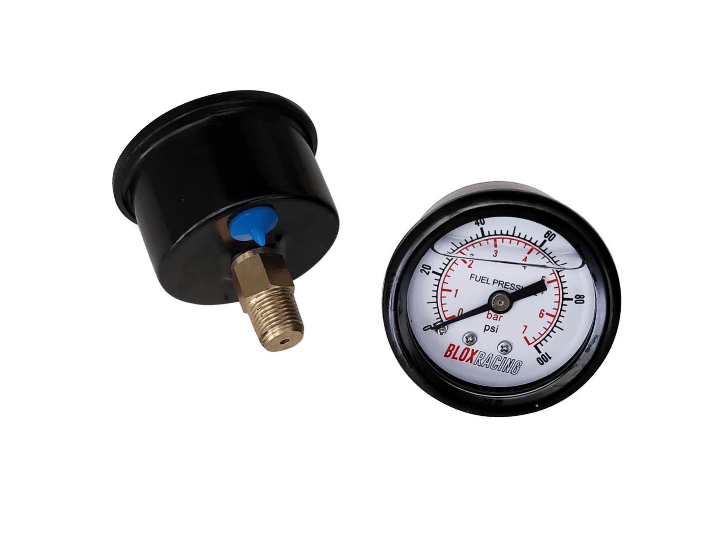 BLOX Racing Liquid-Filled Fuel Pressure Gauge 0-100psi