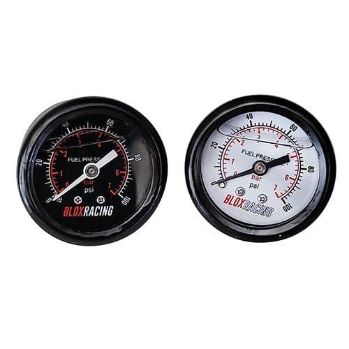 BLOX Racing Liquid-Filled Fuel Pressure Gauge 0-100psi