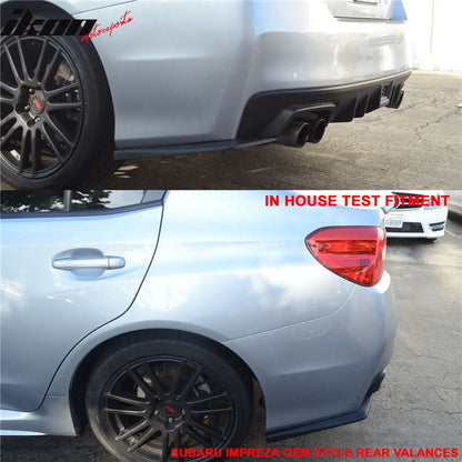 2015-2017 Subaru WRX STI V OE Style Front Rear Bumper Lip PP