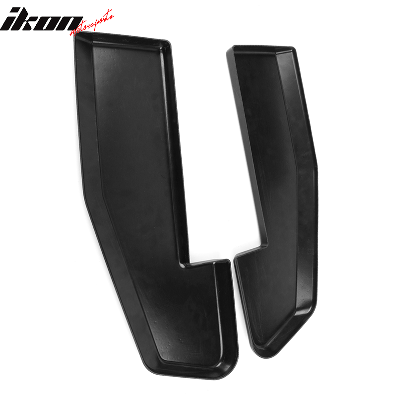 Universal V1 Sanded Black Rear Bumper Splitter Lip With 8 Screws PP
