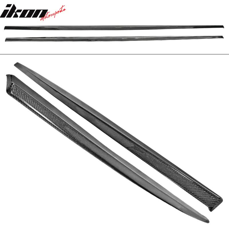 2011-2016 BMW F10 M Tech MP Style Matte Side Skirts Carbon Fiber