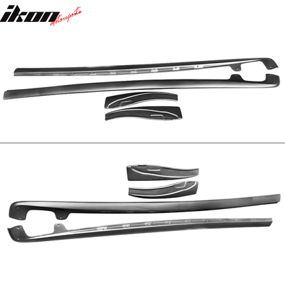 2005-2013 Chevy Corvette C6 Z06 ZL1 Style Matte Black Side Skirts PP