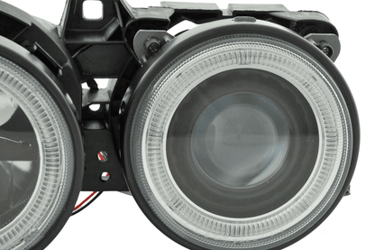 BMW 3-series E30 2/4 door. Black Angel Eyes Headlight Set (1987-1991)