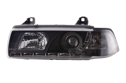 BMW 3-series E36 Coupe Black LED Headlights with Daytime Running Lights (1992-1999)