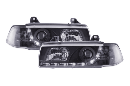 BMW 3-series E36 Coupe Black LED Headlights with Daytime Running Lights (1992-1999)