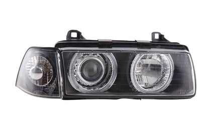 BMW 3-series E36 Coupe/Convertible Black Angel Eye Headlights (1992-1998)