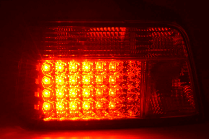 BMW 3-series E36 Sedan Chrome Clear LED Taillights Set (1991-1998)