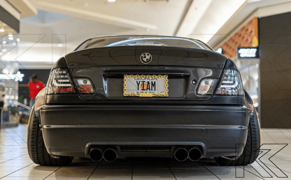 BMW 3-series E46 Coupe Black LED LightBar Taillights Set (1999-2002)