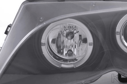 BMW 3-series E46 Sedan/Touring Black Angel Eyes Headlight Set (2002-2005)