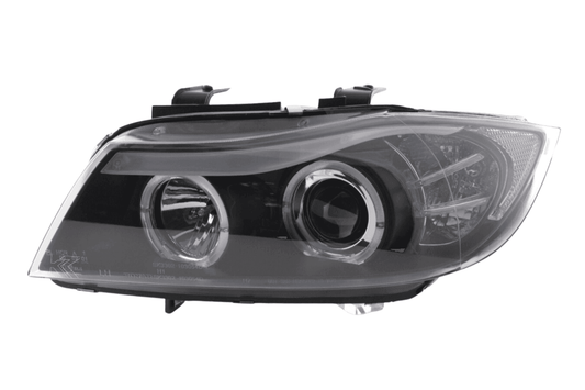 BMW 3-series E90 E91 Black Angel Eyes LED Headlight Set (2005-2012)