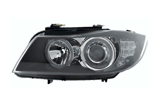 BMW 3-Series (E90 Sedan / E91 Touring) Black Angel Eyes Headlights (2005-2008)
