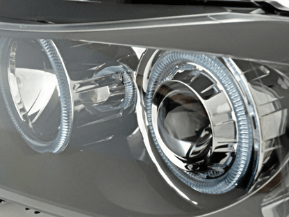 BMW 3-Series (E90 Sedan / E91 Touring) Black Angel Eyes Headlights (2005-2008)