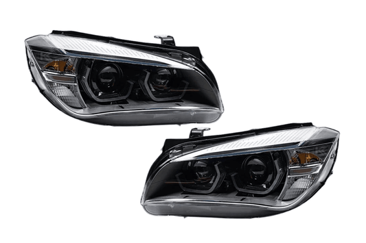 BMW E84 X1 Modern Style Angel Eye HID Bi-Xenon Headlights (2010 - 2015)