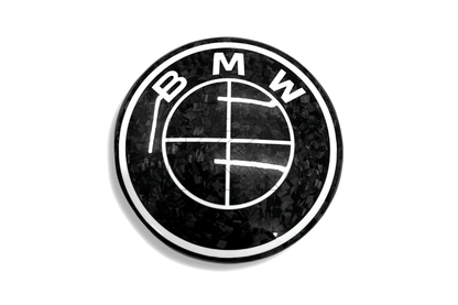 BMW Roundel Emblem Covers - Forged Carbon Fiber Style Emblem