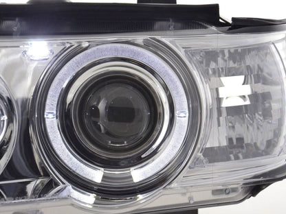 BMW X5 E53 Chrome Angel Eyes LED Headlight Set (1998-2002)