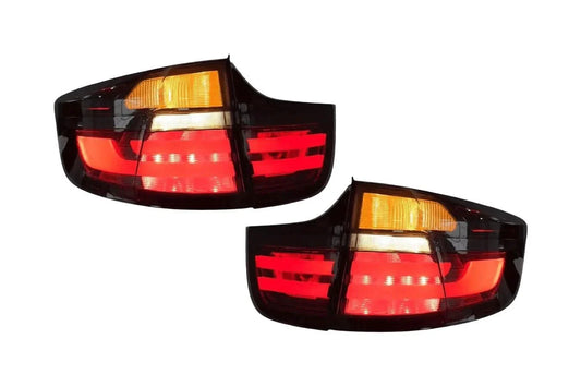 BMW X6 E71 Red and Smoked LED Tail Light Upgrades 2007-2014