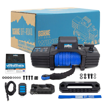 Borne Off-Road 10K Electric Winch with Synthetic Rope