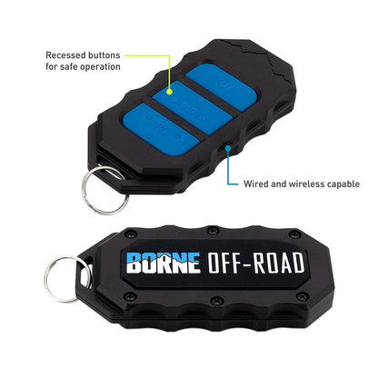 Borne Off-Road 12K Electric Winch with Synthetic Rope