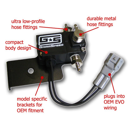 GrimmSpeed 3-Port Electronic Boost Control Solenoid - Mitsubishi Evo 8/9 GRM057019