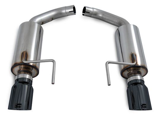 AWE Tuning Touring Edition Axle-back Exhaust for S550 Mustang EcoBoost - Diamond Black Tips 3015-33086