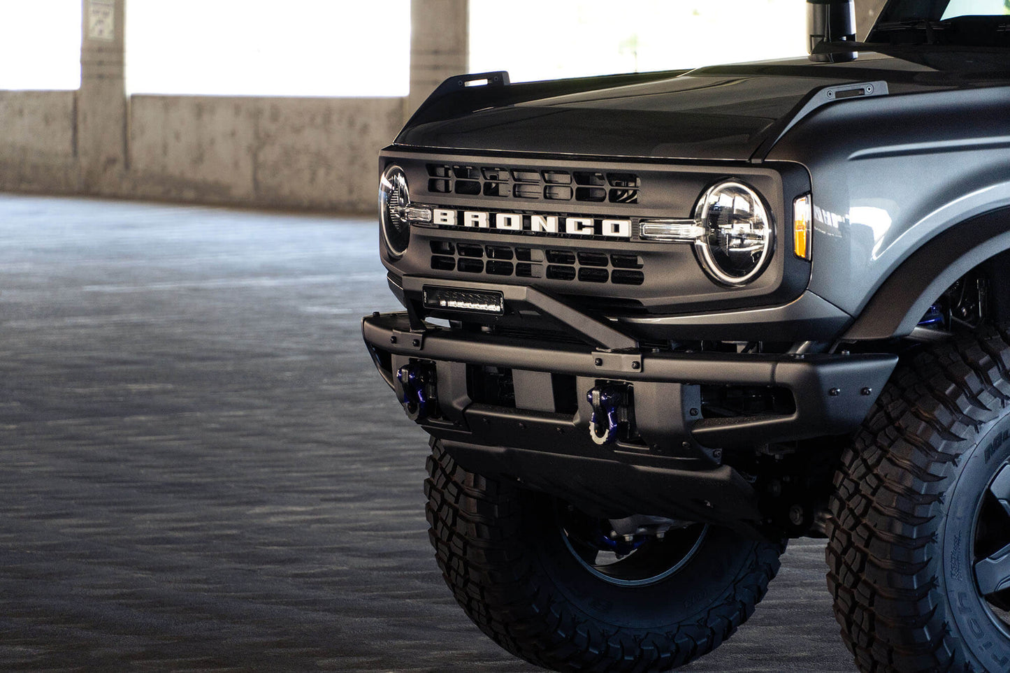 DV8 Offroad 2021-2024 Ford Bronco | Factory Modular Front Bumper Bull Bar LBBR-04